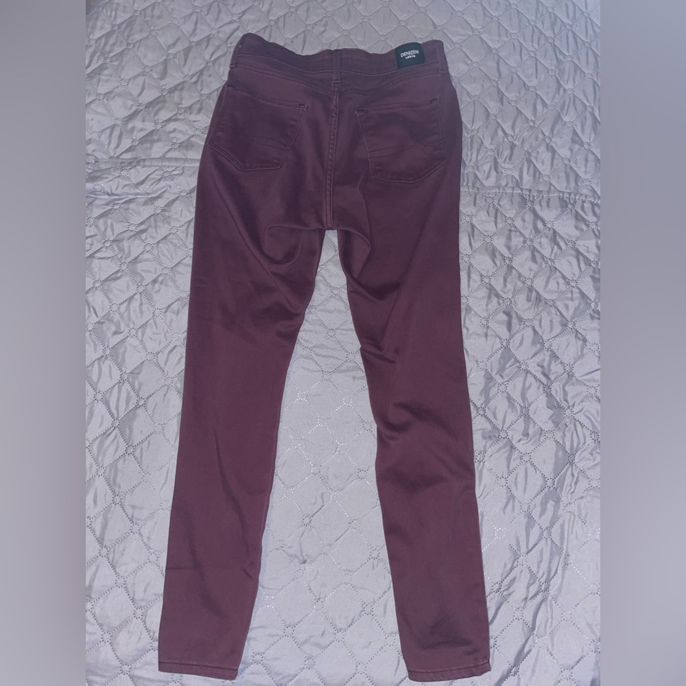 Burgundy jeans